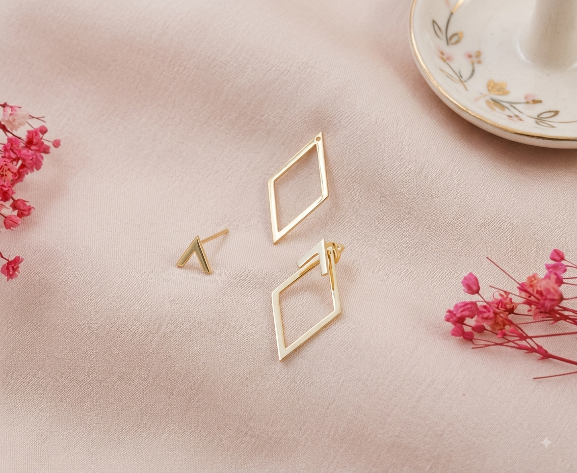 Geometric Hollow Earrings